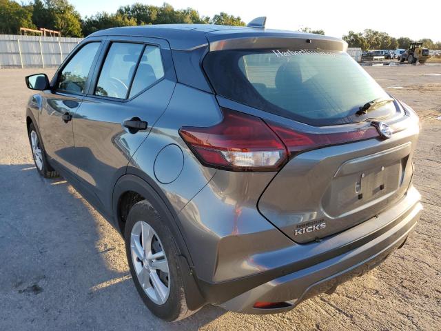 3N1CP5BV4ML491909 - 2021 NISSAN KICKS S GRAY photo 3