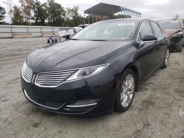 3LN6L2LU4GR600635 - 2016 LINCOLN MKZ HYBRID BLACK photo 2