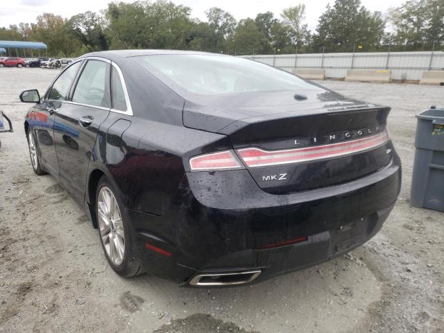 3LN6L2LU4GR600635 - 2016 LINCOLN MKZ HYBRID BLACK photo 3