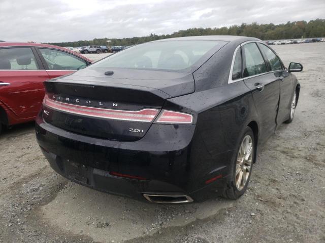 3LN6L2LU4GR600635 - 2016 LINCOLN MKZ HYBRID BLACK photo 4