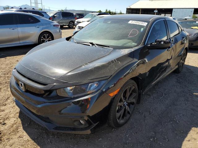 19XFC2F83KE011496 - 2019 HONDA CIVIC SPOR BLACK photo 2