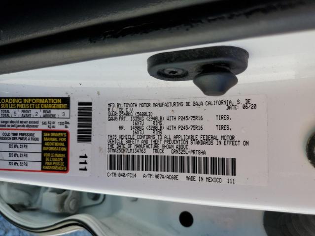 3TMAZ5CN7LM134763 - 2020 TOYOTA TACOMA DOUBLE CAB  照片 10