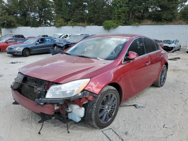 2G4GS5ER9D9165680 - 2013 BUICK REGAL PREM RED photo 2