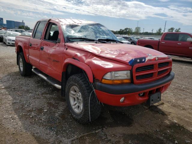 1B7HG2AN21S272060 - 2001 DODGE DAKOTA QUA RED photo 1