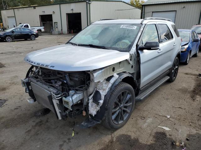 1FM5K8D87HGD88759 - 2017 FORD EXPLORER X SILVER photo 2