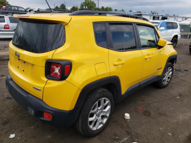 ZACCJBBB6HPF85368 - 2017 JEEP RENEGADE L YELLOW photo 4