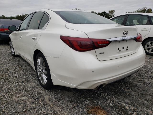 JN1EV7ARXKM553900 - 2019 INFINITI Q50 LUXE WHITE photo 3