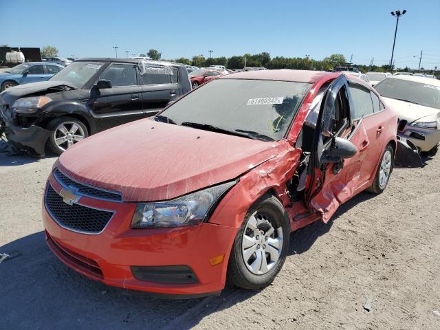 1G1PA5SH1E7128928 - 2014 CHEVROLET CRUZE LS RED photo 2