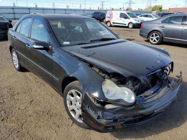 WDBRF61JX5F587066 - 2005 MERCEDES-BENZ C 240 BLACK photo 1