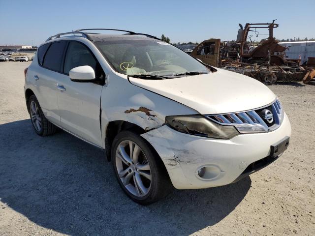 JN8AZ18W49W113098 - 2012 NISSAN MURANO WHITE photo 1