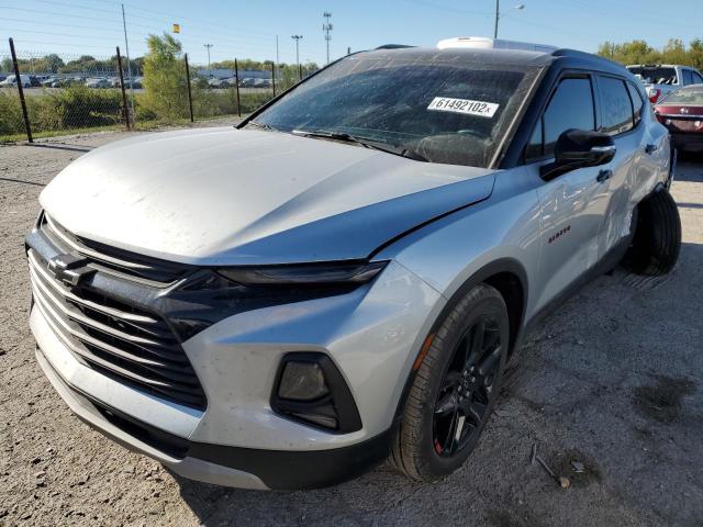 3GNKBJRS3NS124834 - 2022 CHEVROLET BLAZER 3LT SILVER photo 2