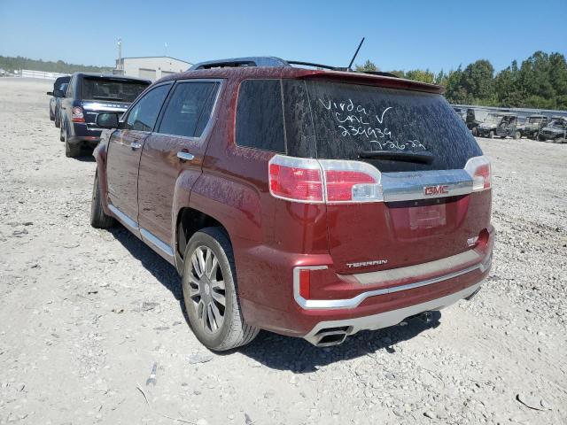 2GKFLRE36H6239939 - 2017 GMC TERRAIN DE BURGUNDY photo 3