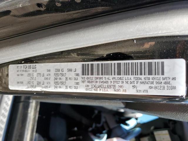 1C4GJWAG3JL928735 - 2018 JEEP WRANGLER S BLACK photo 10