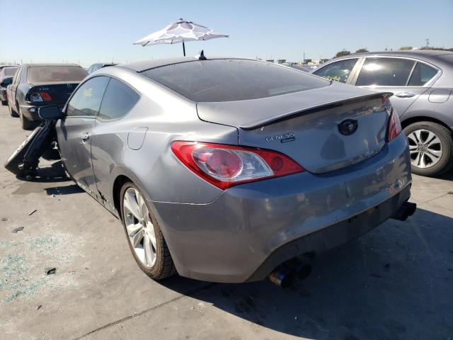 KMHHT6KD6BU044587 - 2011 HYUNDAI GENESIS CO GRAY photo 3