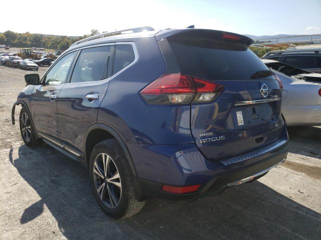 JN8AT2MV4HW019287 - 2017 NISSAN ROGUE S BLUE photo 3