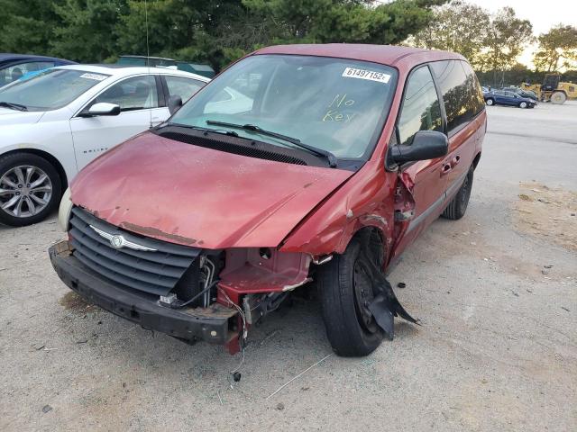 1A4GJ45R07B120349 - 2007 CHRYSLER TOWN & COU RED photo 2