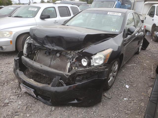 1HGCP36808A055417 - 2008 HONDA ACCORD EXL BLACK photo 2