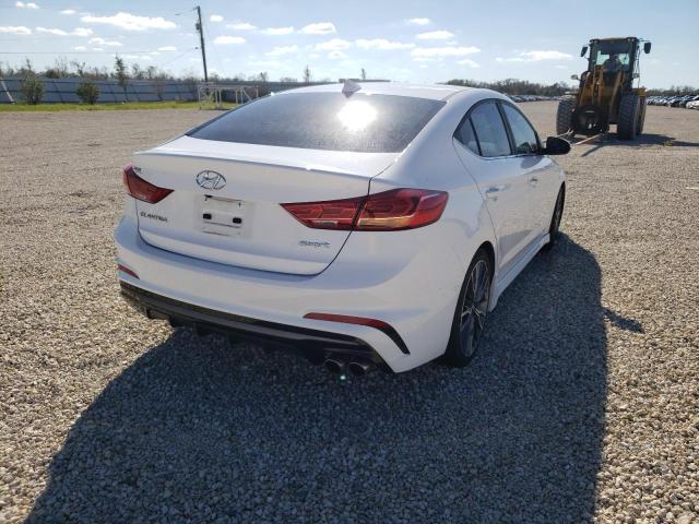 KMHD04LB5HU314846 - 2017 HYUNDAI ELANTRA SP WHITE photo 4