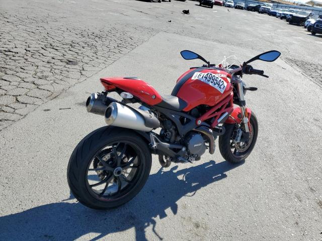 ZDM1RANN2EB075156 - 2014 DUCATI MONSTER 79 RED photo 4