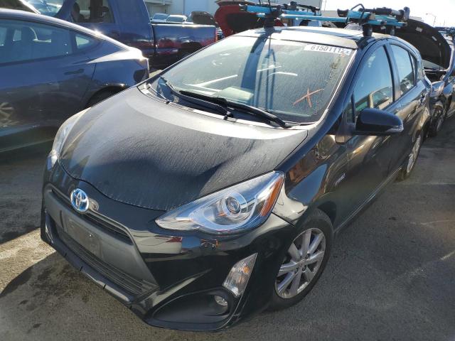 JTDKDTB38H1592615 - 2017 TOYOTA PRIUS C BLACK photo 2