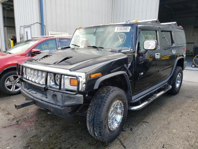 5GRGN23U55H102489 - 2005 HUMMER H2 BLACK photo 2