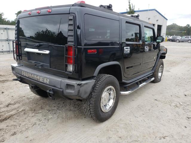 5GRGN23U55H102489 - 2005 HUMMER H2 BLACK photo 4