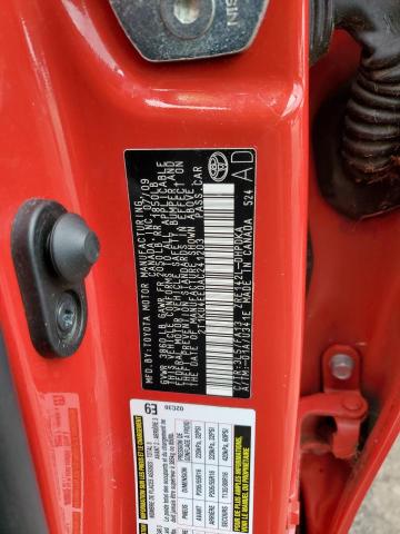 2T1KU4EE0AC241203 - 2010 TOYOTA MATRIX 红色 照片 10