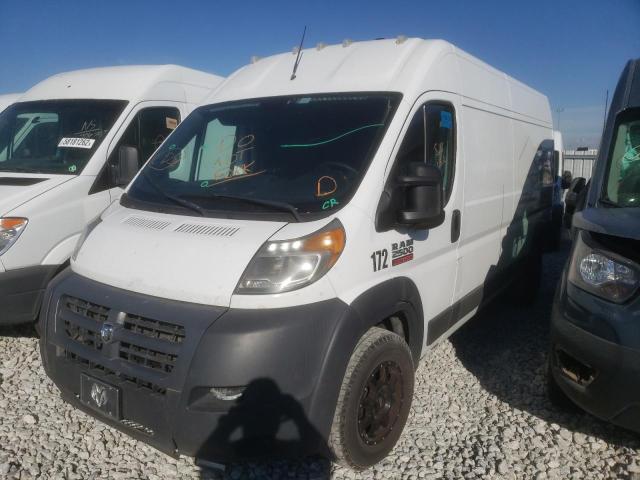 3C6TRVDG9HE502166 - 2017 RAM PROMASTER WHITE photo 2
