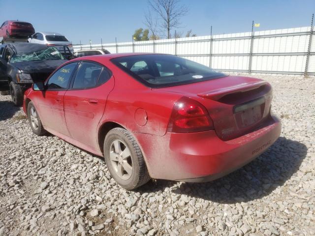 2G2WP552871232300 - 2007 PONTIAC GRAND PRIX Կարմիր լուսանկար 3
