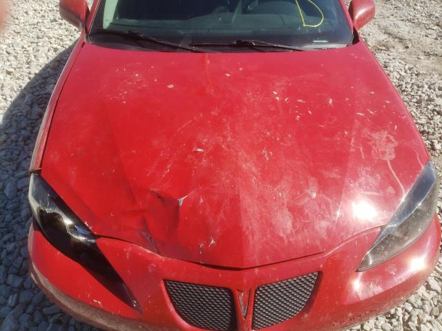 2G2WP552871232300 - 2007 PONTIAC GRAND PRIX Կարմիր լուսանկար 7