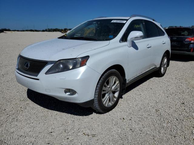 JTJBC1BAXA2005835 - 2010 LEXUS RX 450 WHITE photo 2