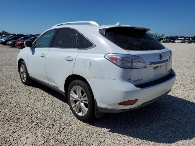 JTJBC1BAXA2005835 - 2010 LEXUS RX 450 WHITE photo 3