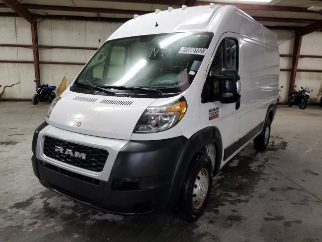 3C6TRVBG5KE549737 - 2019 RAM PROMASTER WHITE photo 2
