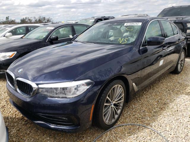 WBAJE5C53JWA95405 - 2018 BMW 540 I BLUE photo 2