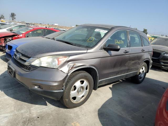 5J6RE3H34AL030198 - 2010 HONDA CR-V LX GRAY photo 2