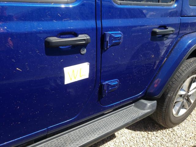 1C4HJXEN9LW220770 - 2020 JEEP WRANGLER U BLUE photo 9