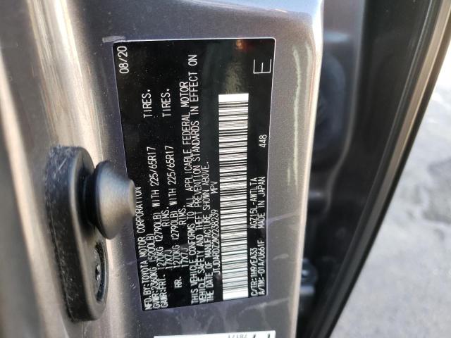 JTJDARDZ2M2238239 - 2021 LEXUS NX 300 BAS 银色 照片 10