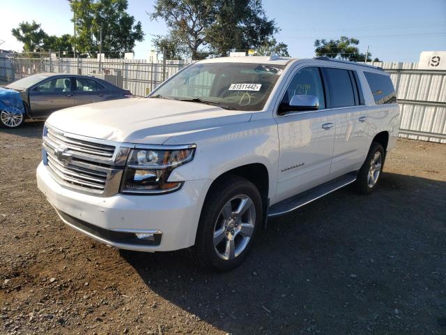 1GNSKJKC3LR133858 - 2020 CHEVROLET SUBURBAN K WHITE photo 2