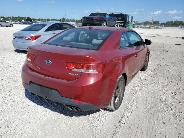 KNAFU6A23A5188726 - 2010 KIA FORTE EX RED photo 3