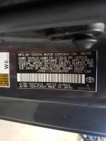 JTKDE177060086990 - 2006 TOYOTA SCION TC 石墨色 照片 10