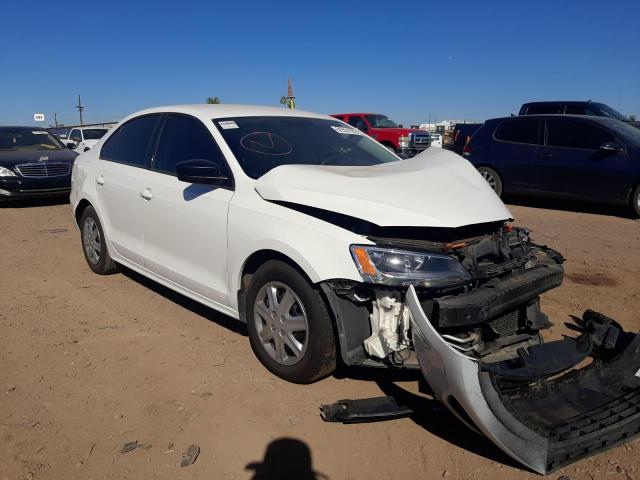 3VW2K7AJ4EM356469 - 2014 VOLKSWAGEN JETTA BASE WHITE photo 1