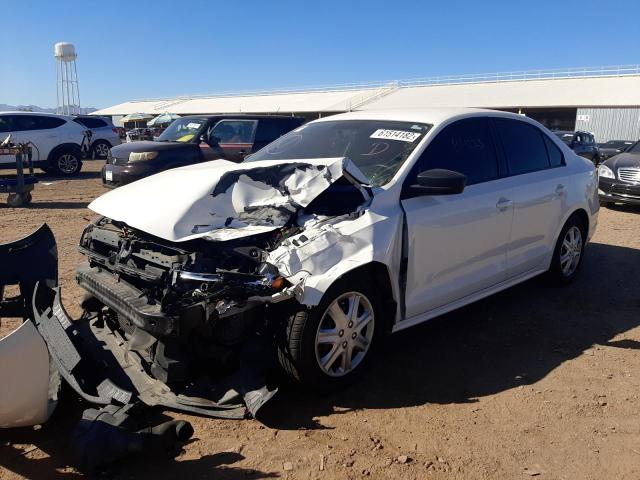 3VW2K7AJ4EM356469 - 2014 VOLKSWAGEN JETTA BASE WHITE photo 2