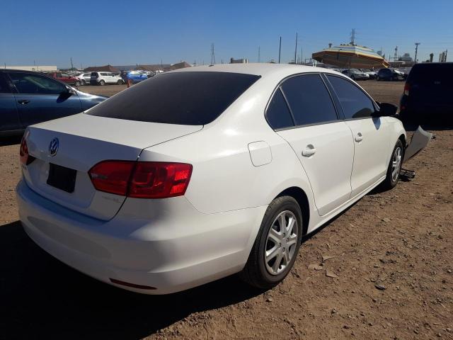 3VW2K7AJ4EM356469 - 2014 VOLKSWAGEN JETTA BASE WHITE photo 4