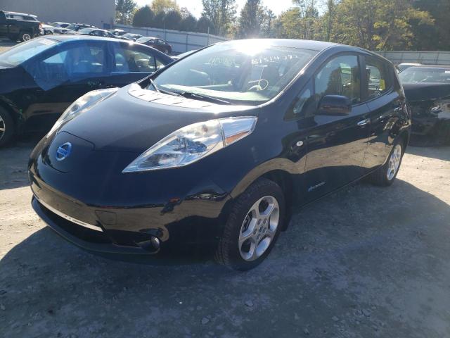 JN1AZ0CPXCT023892 - 2012 NISSAN LEAF SV BLACK photo 2