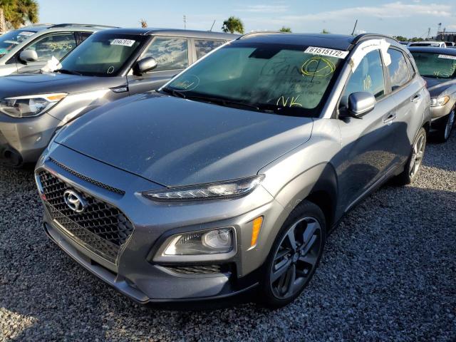 KM8K53A59JU174127 - 2018 HYUNDAI KONA ULTIM GRAY photo 2