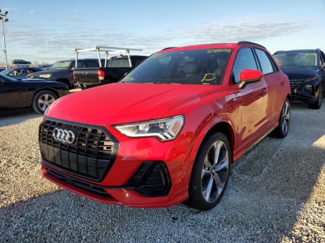 WA1EECF38N1054152 - 2022 AUDI Q3 PREMIUM RED photo 2