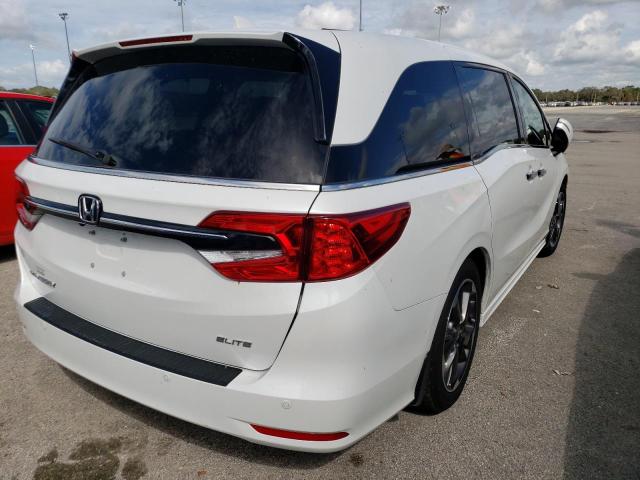 5FNRL6H95NB057324 - 2022 HONDA ODYSSEY EL WHITE photo 4