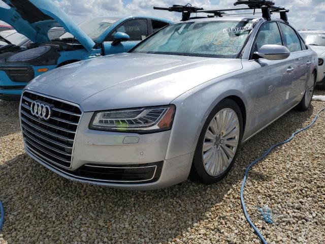 WAUJGAFD8FN018139 - 2015 AUDI A8 QUATTRO SILVER photo 2