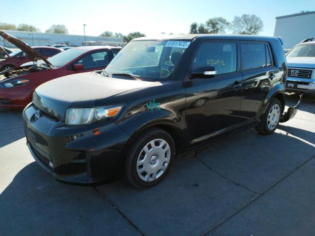 JTLZE4FE4C1144981 - 2012 TOYOTA SCION XB BLACK photo 2