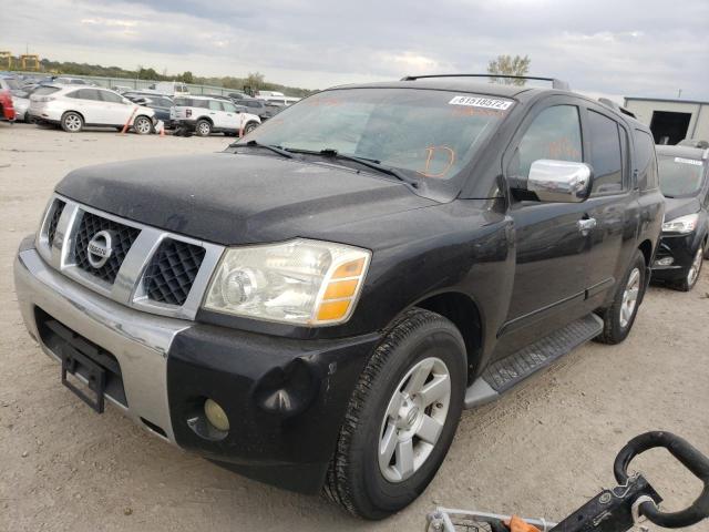 5N1AA08A34N715244 - 2004 NISSAN ARMADA SE BLACK photo 2